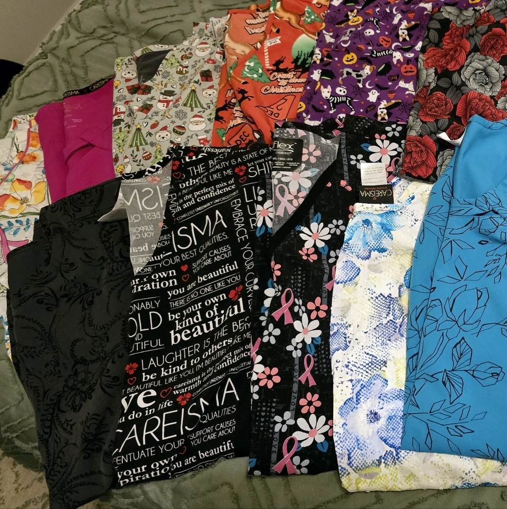 14 Scrub tops that fit a true 3x